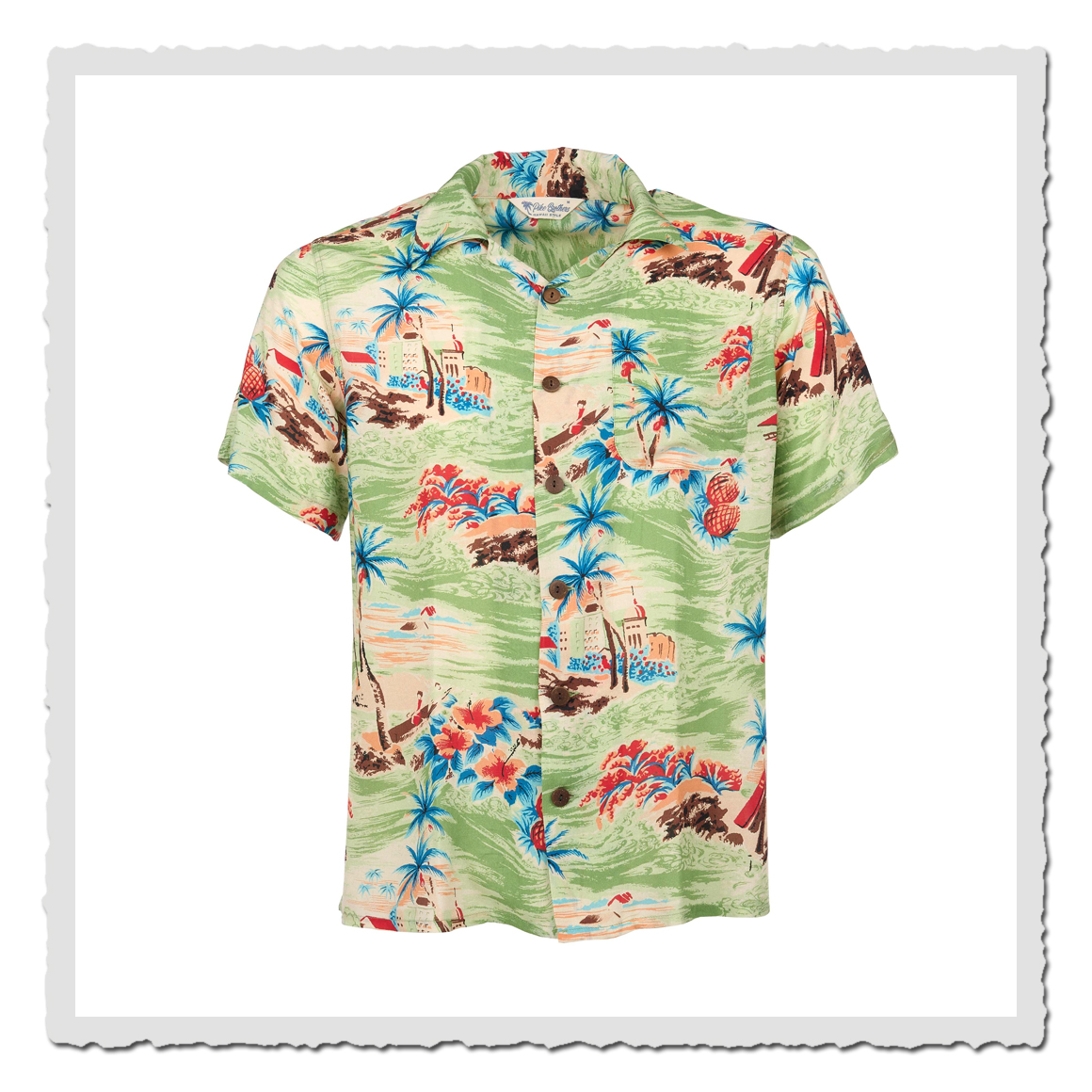 1947 Albert Shirt Short Sleeve Palima green